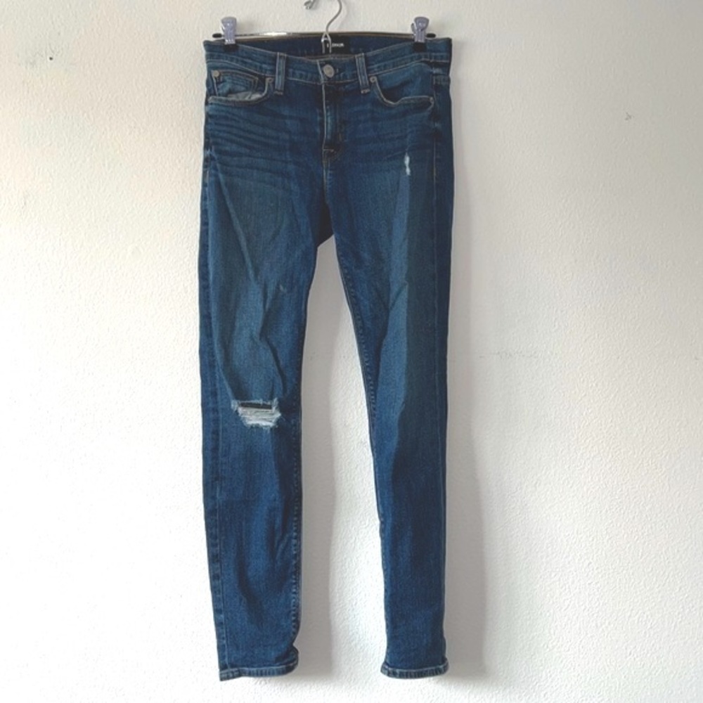 Hudson Distressed Skinny Jeans